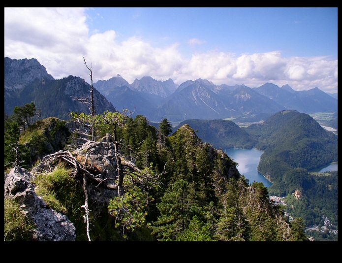 Výhled nad Schwangau