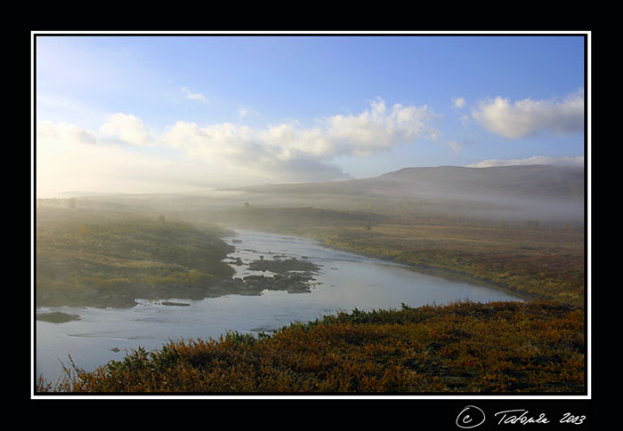 Ráno u řeky Karsbacken