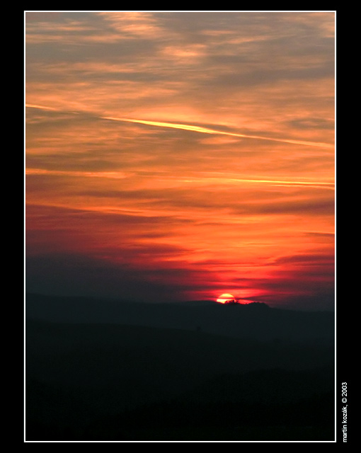 krvácející slunce