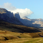 CH – pohled na Graustock z výšky 2tis. m.n.m.