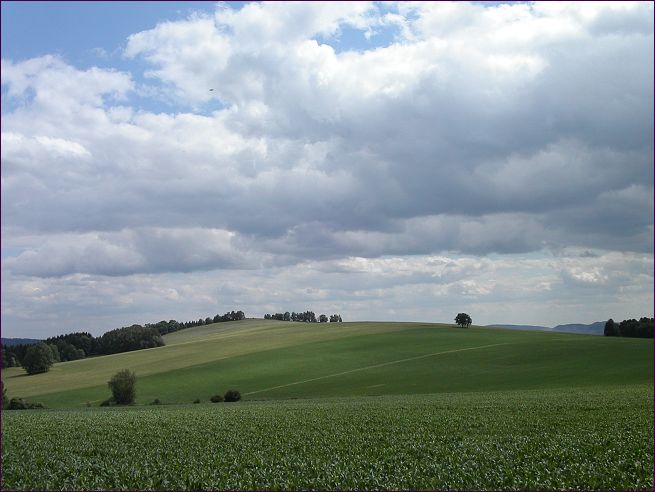 Dnes je tam strniště.