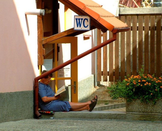 toaletářka - studentka MatFyzu