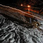 Noční sáňkování