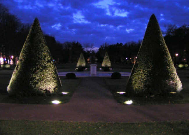 Večerní park