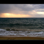 Před bouřkou na pláži