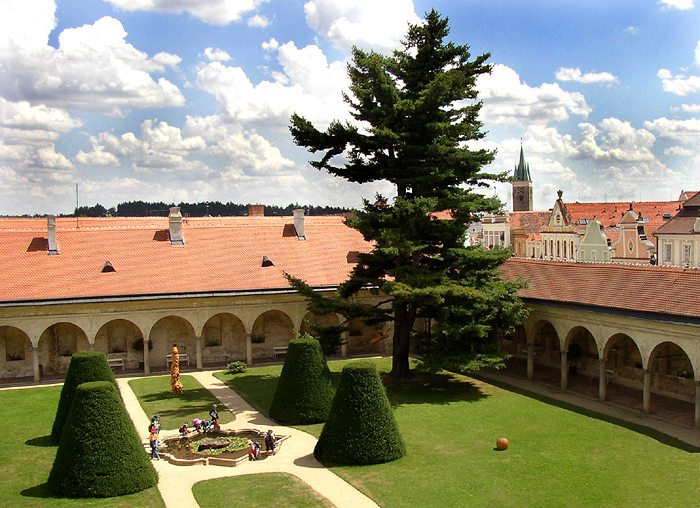 zahrada na zámku Telč