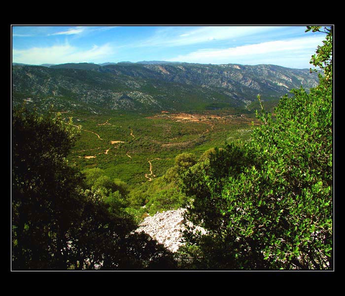Horská planina nad Baunei