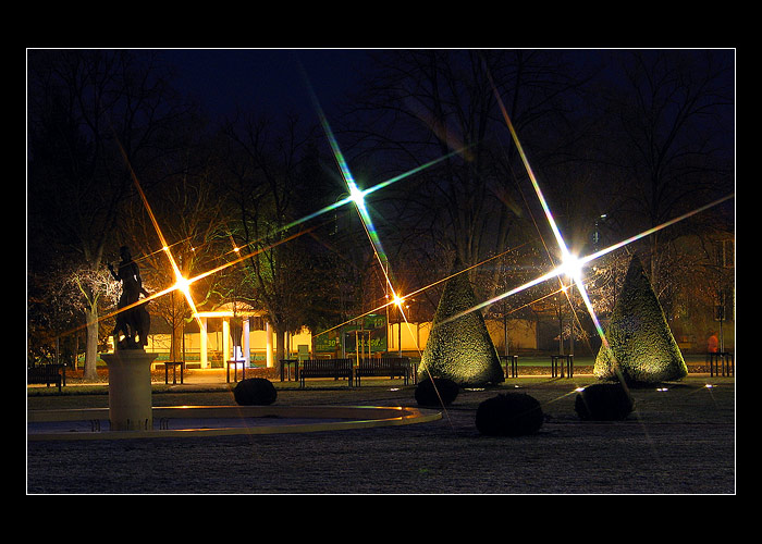 Večerní park