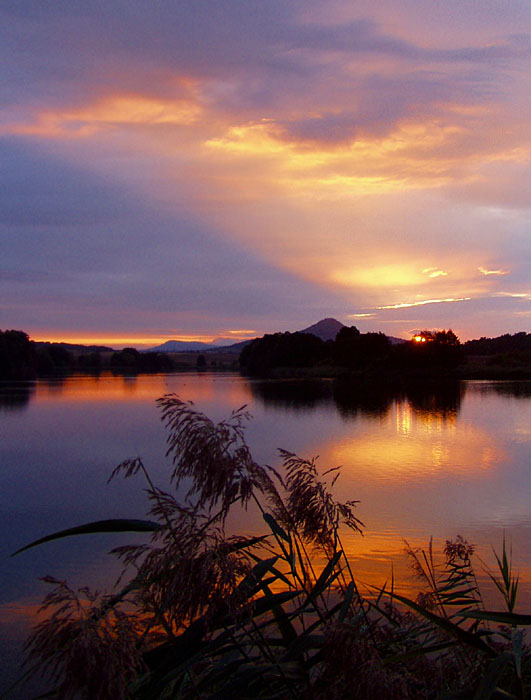 Západ slunce za Ronovem