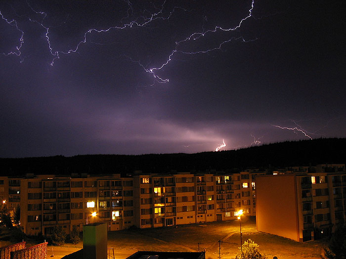 Blesky nad Zborovcemi.