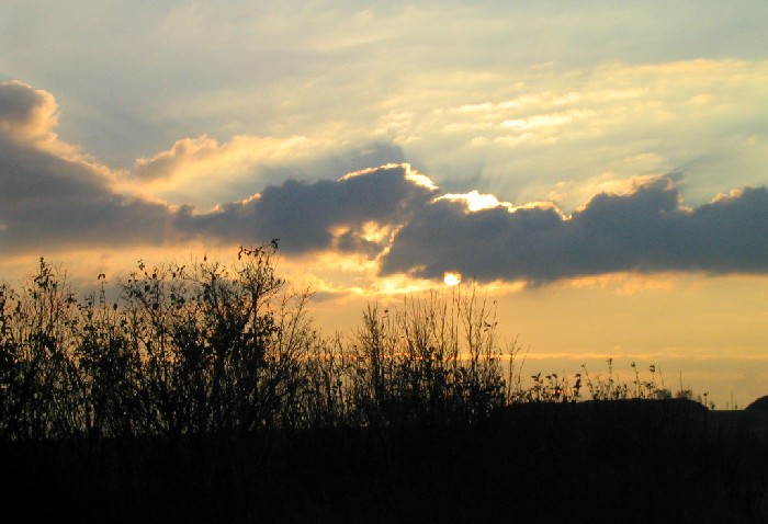 Západ slnka na D1