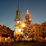 Zelená brána o vánocích