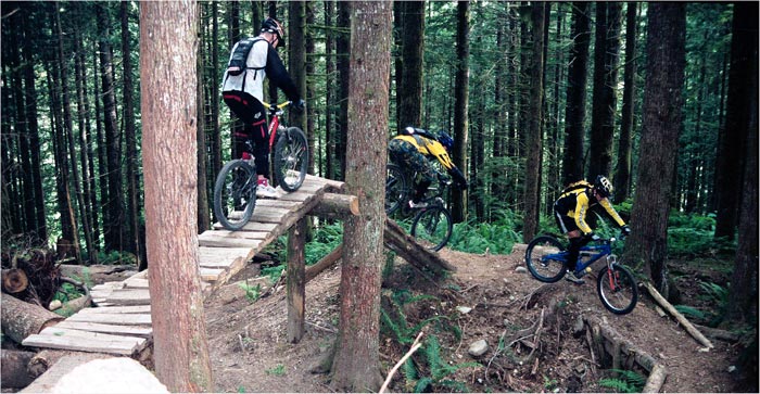 Moutainbiking ve Squamishi