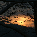 Západ slnka z Hoblíka.