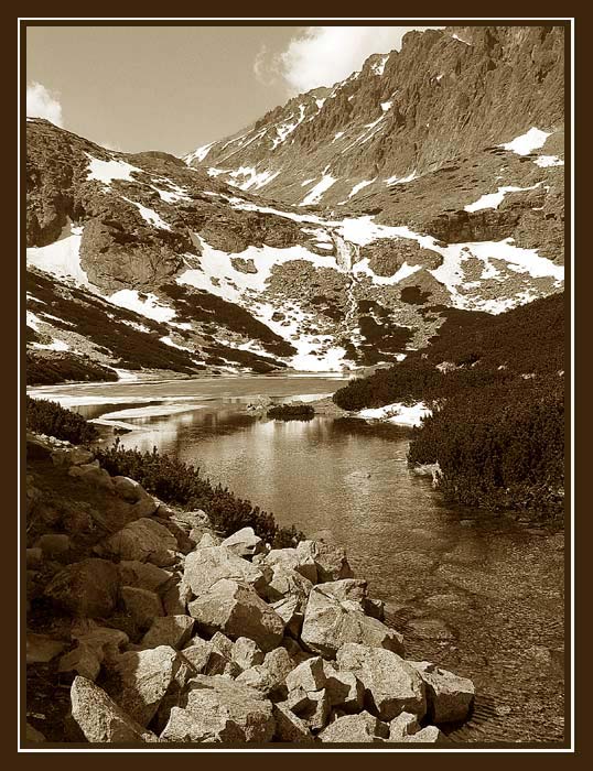 Cestou na Velické pleso.