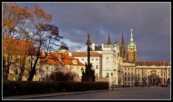 Hradčany po dešti
