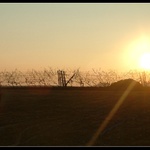 západ slunce ve vinohradu...