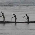 Kdesi na řece Congo v Congu...