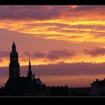 Východ slunce nad Prostějovem