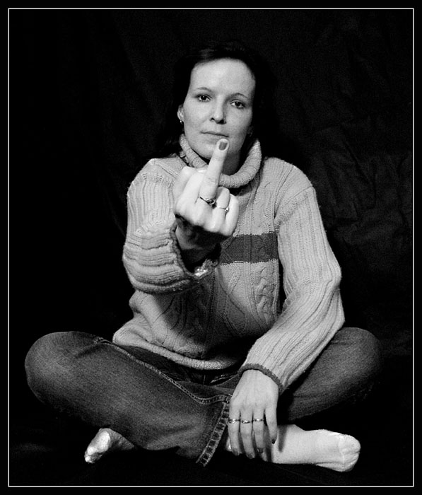 The finger ..