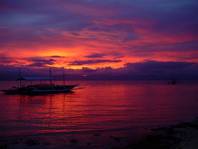 Vecer na ostrove Bohol