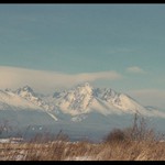 pohled na Tatry od Popradu
