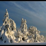 Podvečer na Pustevnách