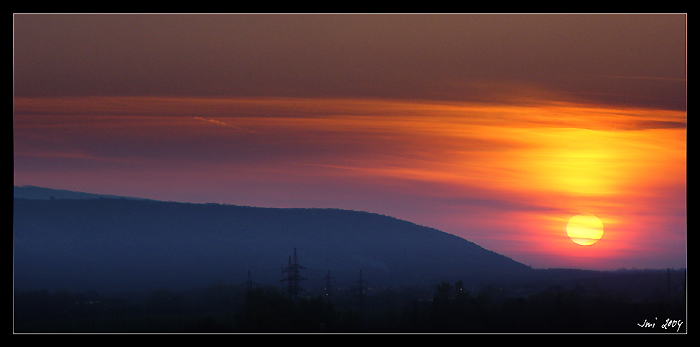 Zapad slnka nad Bratislavou