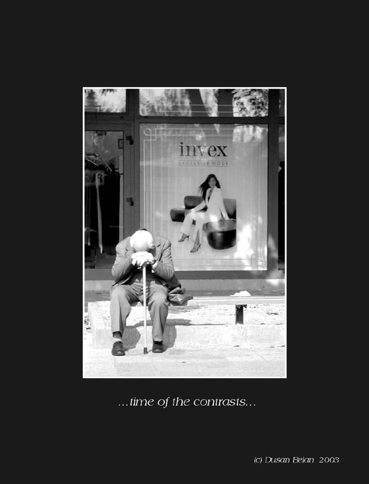 ...time of the contrasts...