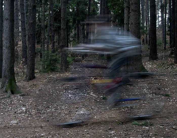 Šíleně rychlej cyklista