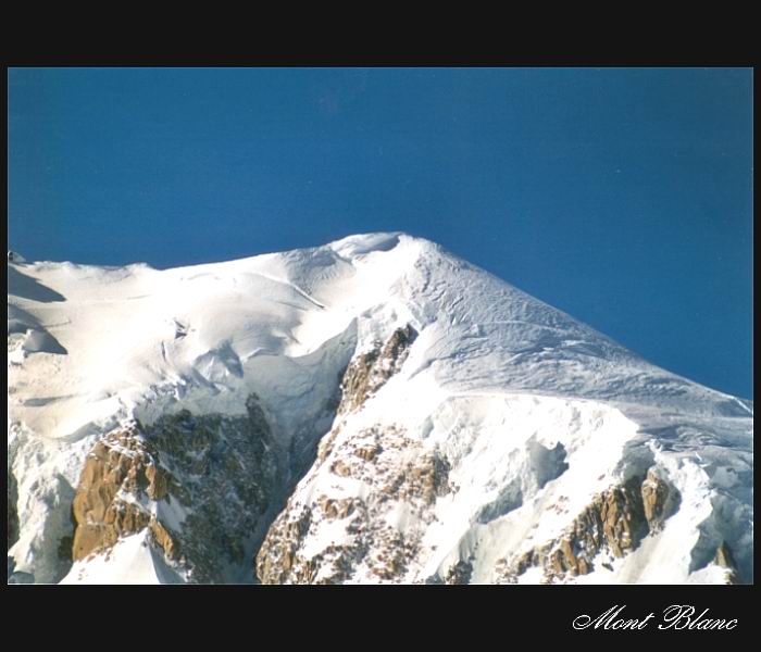 Close-up of Mont Blanc 4807m