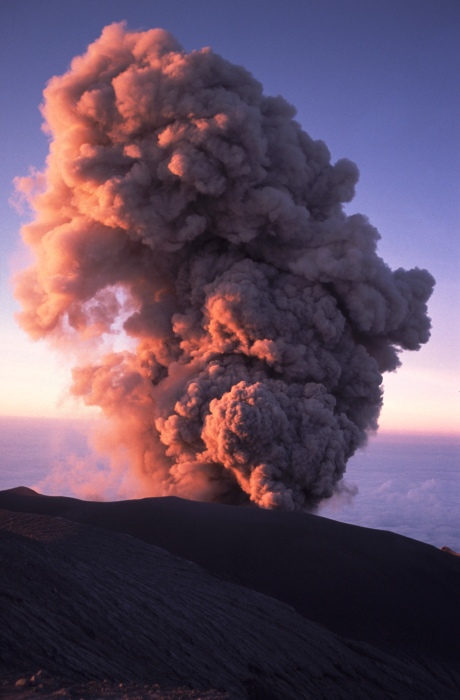erupce sopky Semeru
