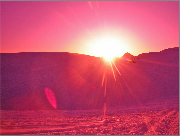 Sunset .Powder mt.
