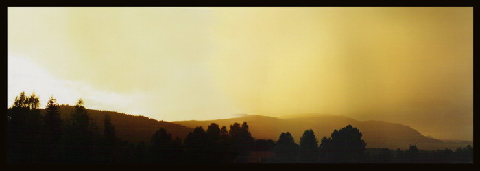 Norefjell in a rain