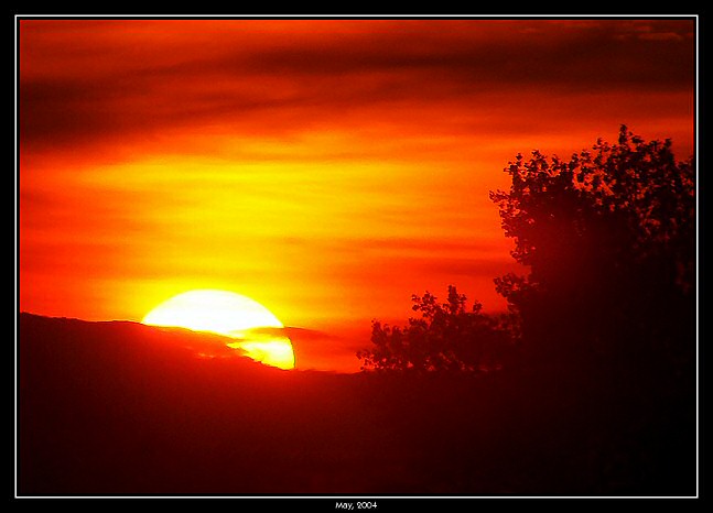 Sunset in May