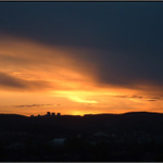 Ohnivý západ slunce