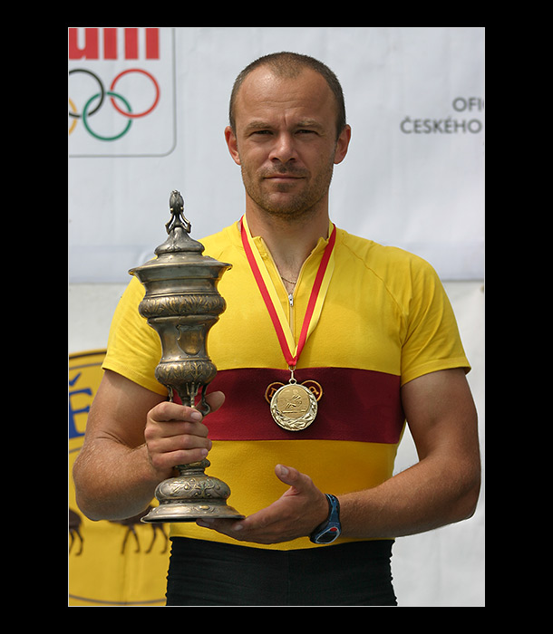 Václav Chalupa vítězící