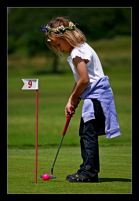 Malá golfistka