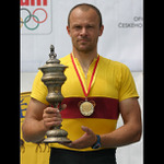 Václav Chalupa vítězící