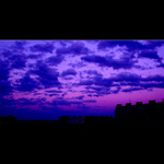 západ na sídlištěm