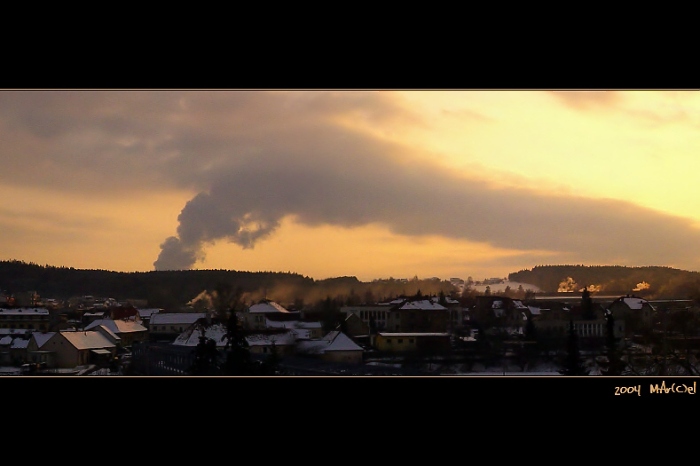 Temelínský čmoud nad Týnem :o)