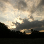 Západ slnka nad Belušou