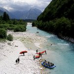 Slovinsko -- vodáci na Soči