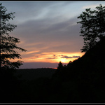 Západ slunce nad Těrchovou