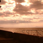 Západ slunce nad Balatonem