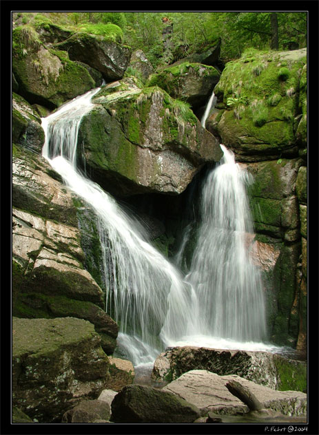 Black waterfall by White River