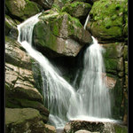 Black waterfall by White River