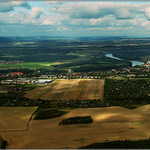 České středohoří z letadla