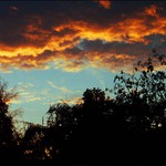 ...rudá záře nad Chodovem...aneb co dokáží mraky a slunce