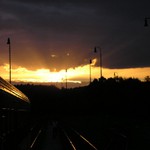 Západ na nádraží